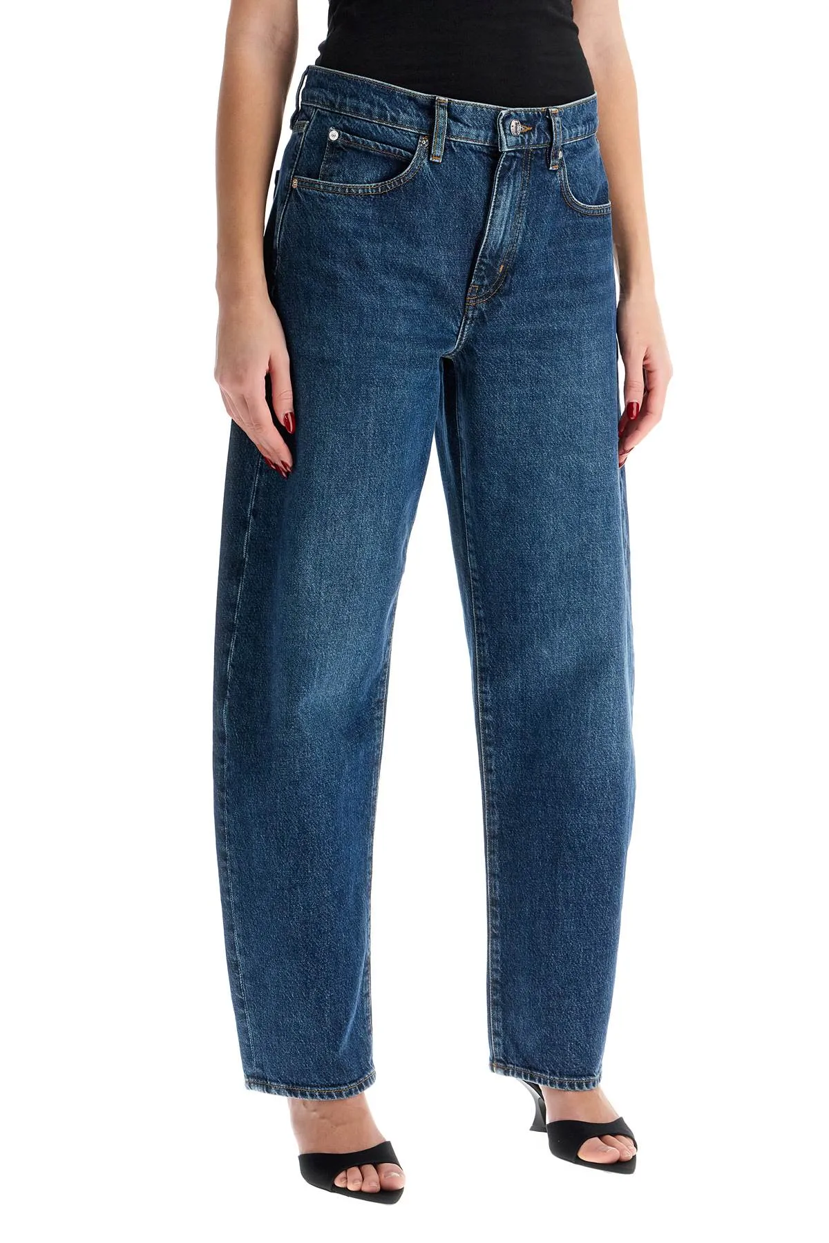 Barrel Cut Denim Jeans