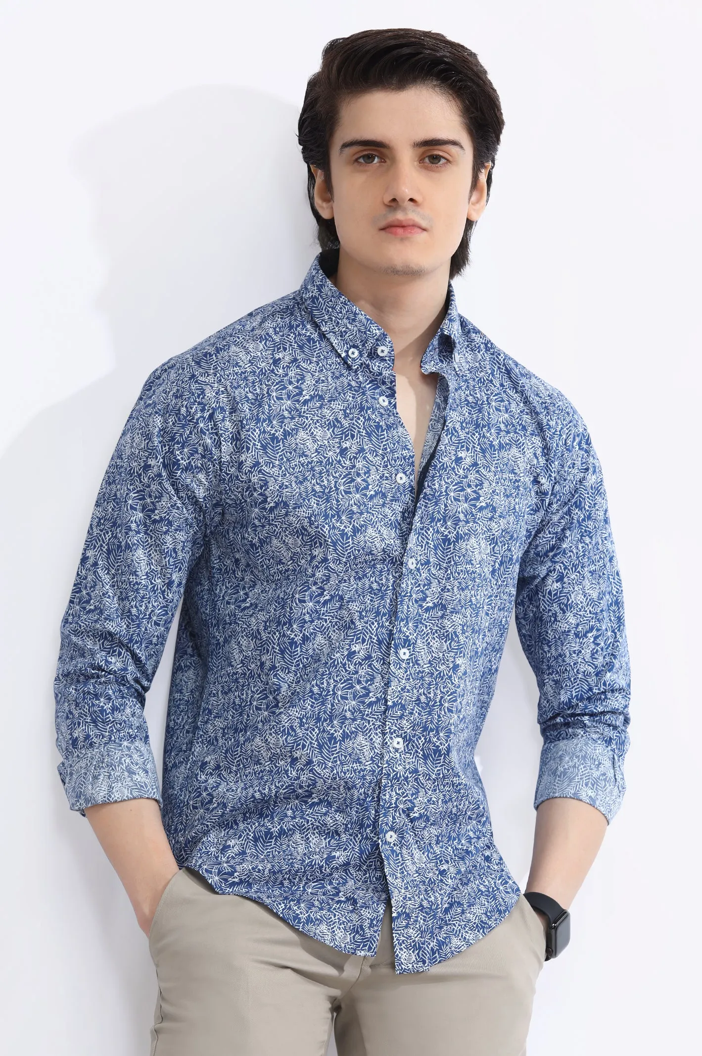 Blue Casual Milano Shirt