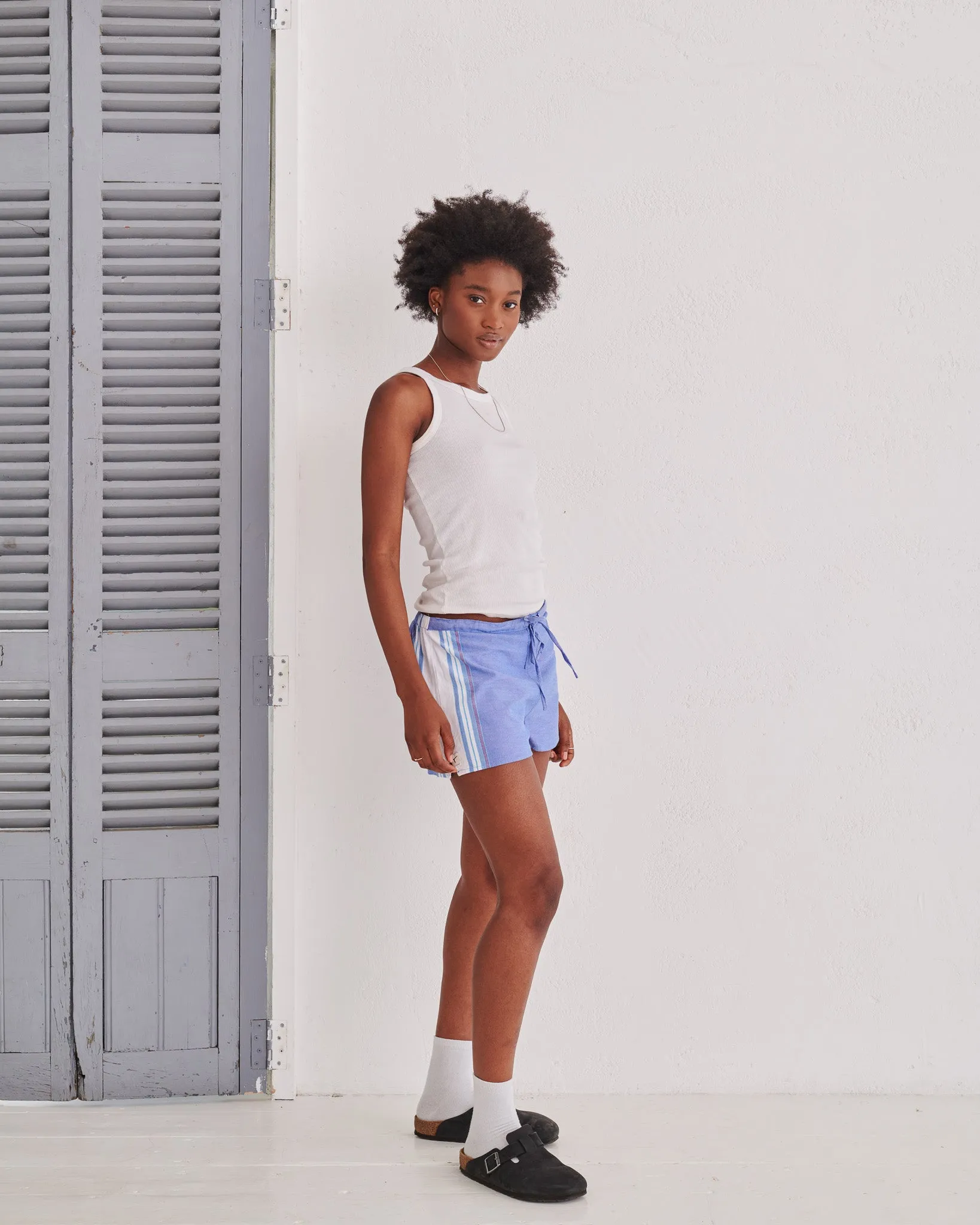 Blue Classic Short Shorts