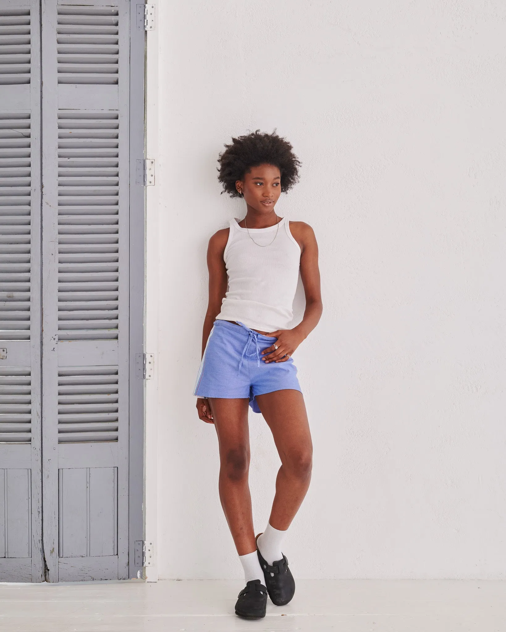 Blue Classic Short Shorts