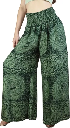 Boho Pants Palazzo Pants for Women with Pockets| Wide Leg high Waisted Flowy Pants for Women | Summer, Cruise, Vacation