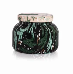 Capri BLUE Crystal Pine Holiday Jar-19oz
