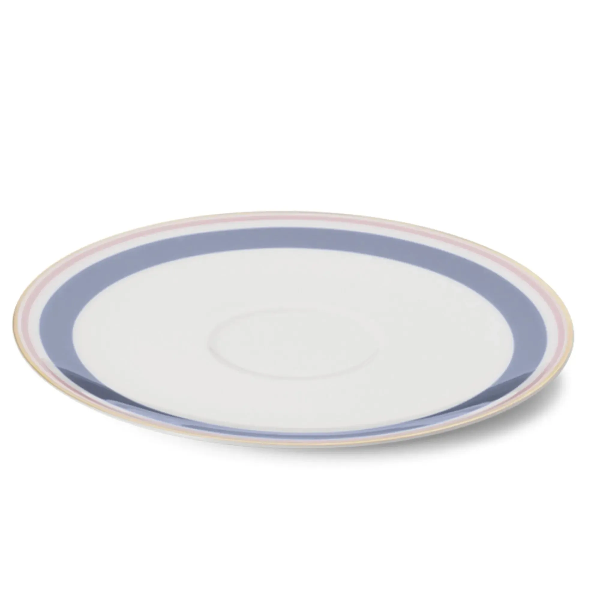 Capri - Coffee Saucer Blue/Rose 6.2 in | 16cm
