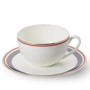 Capri - Set Espresso Cup Anthracite/Red 3.7 FL OZ | 0.11L