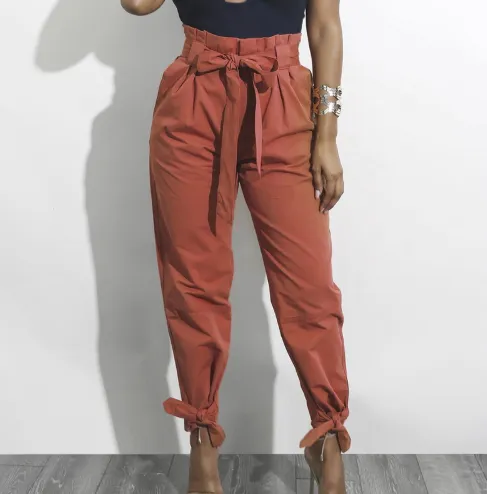 Casual Paper Bag Pants