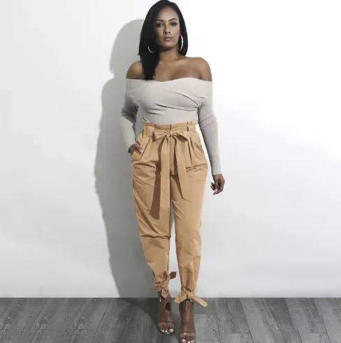 Casual Paper Bag Pants