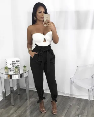 Casual Paper Bag Pants