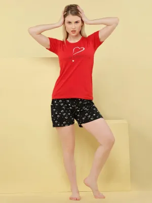 Classic Heart Shorts Set