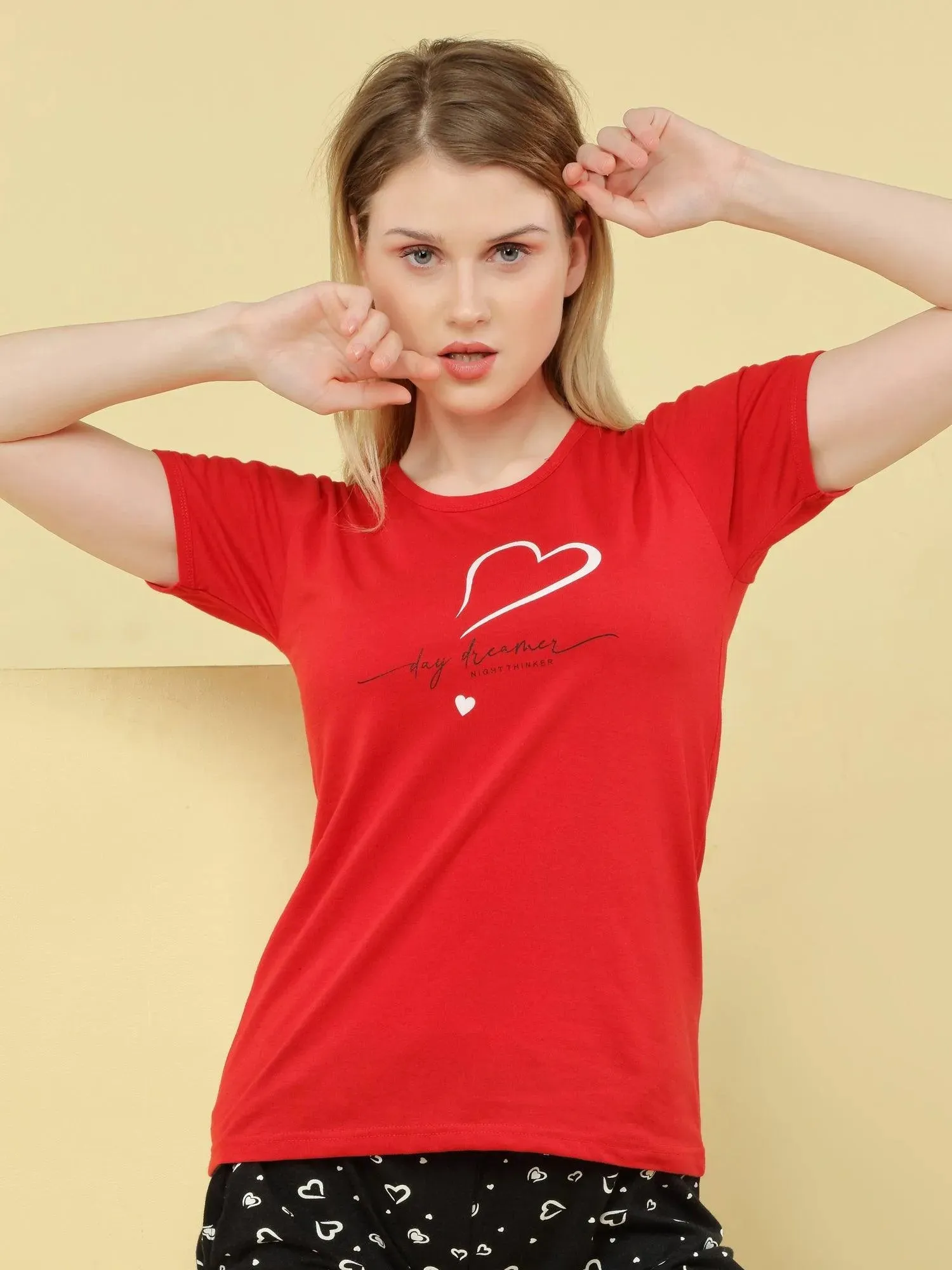 Classic Heart Shorts Set