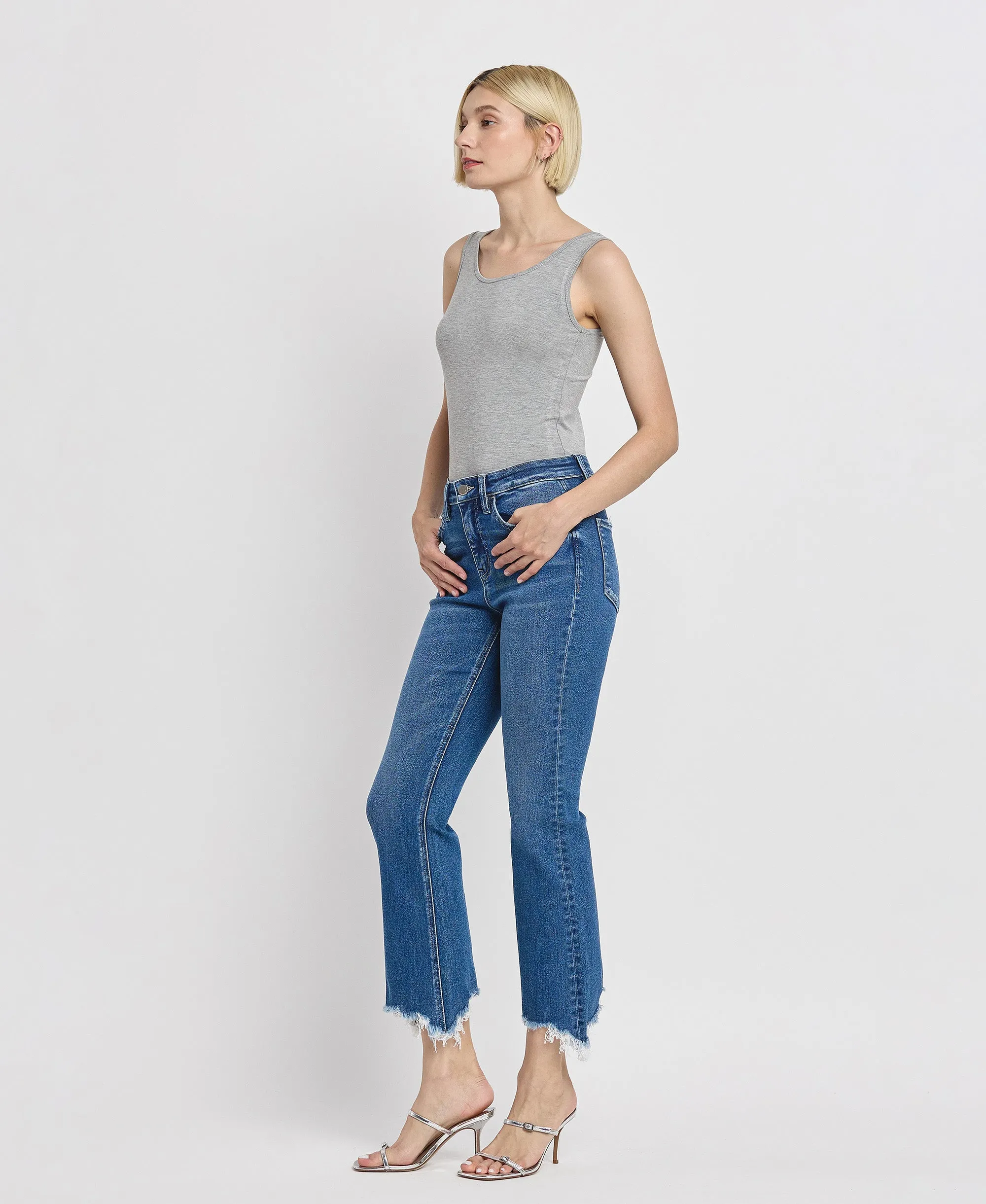 Generosity - High Rise Kick Flare Jeans