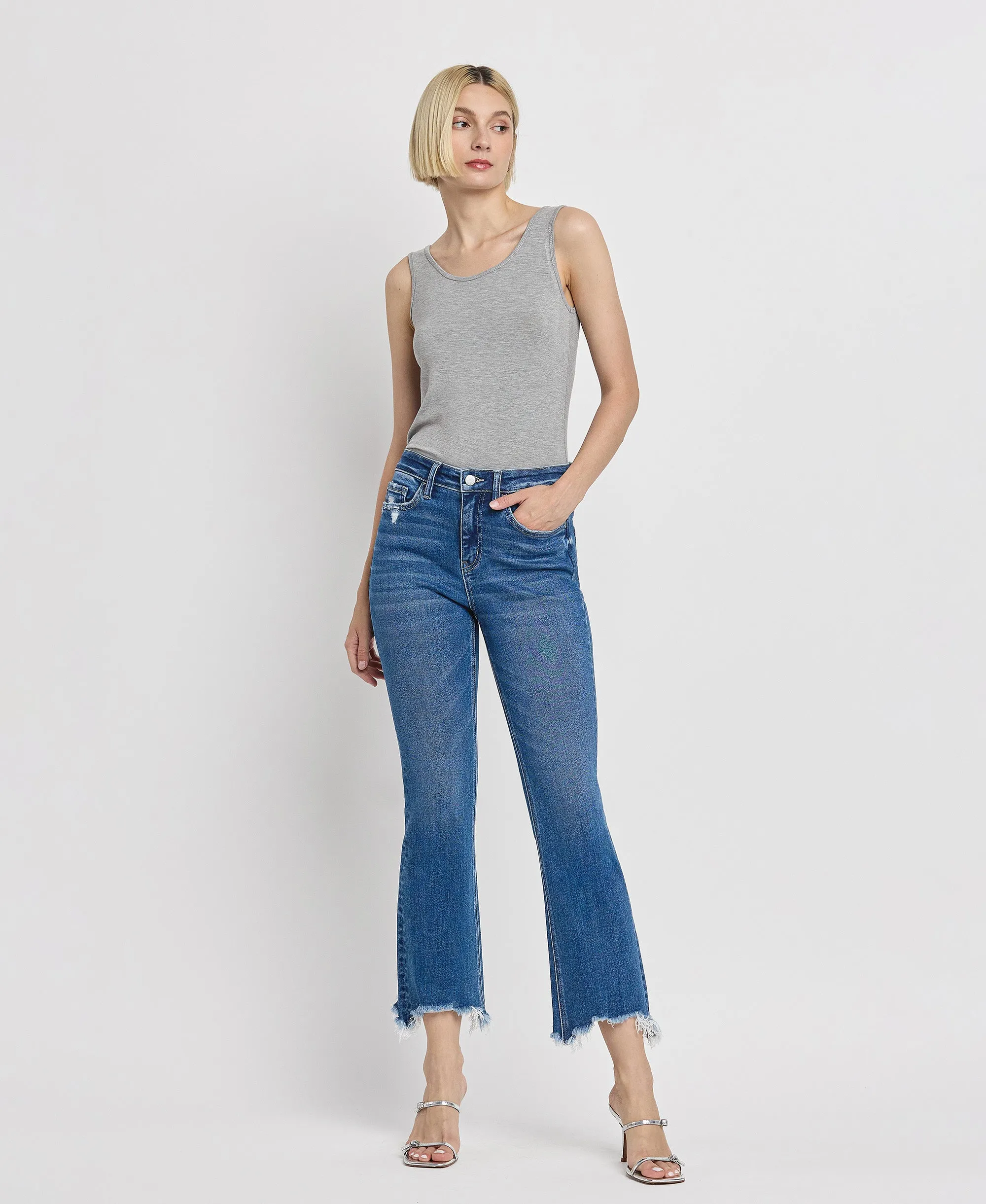 Generosity - High Rise Kick Flare Jeans