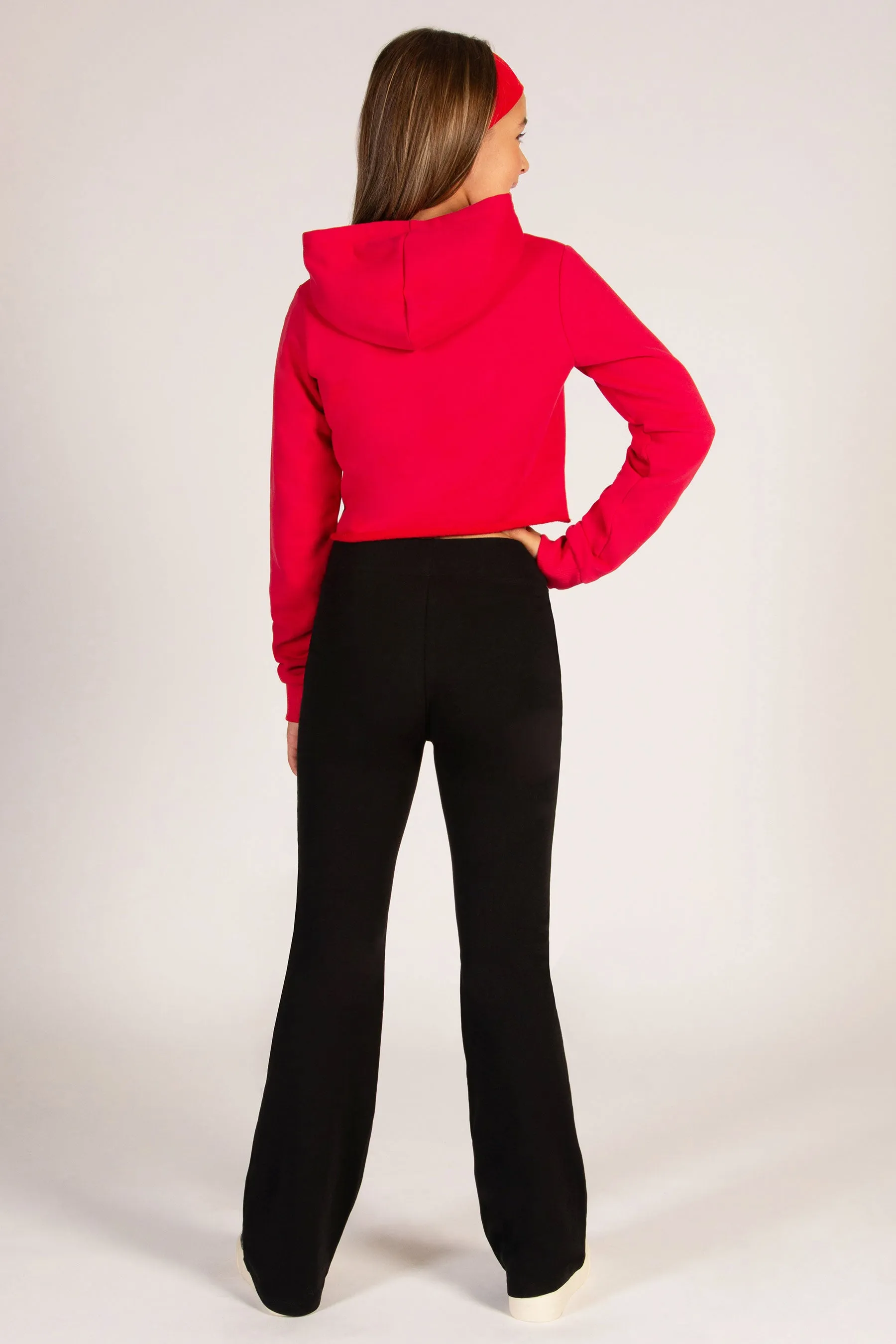 Glitter Dance Crop Hoodie