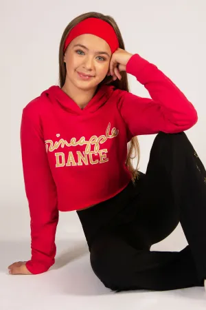 Glitter Dance Crop Hoodie
