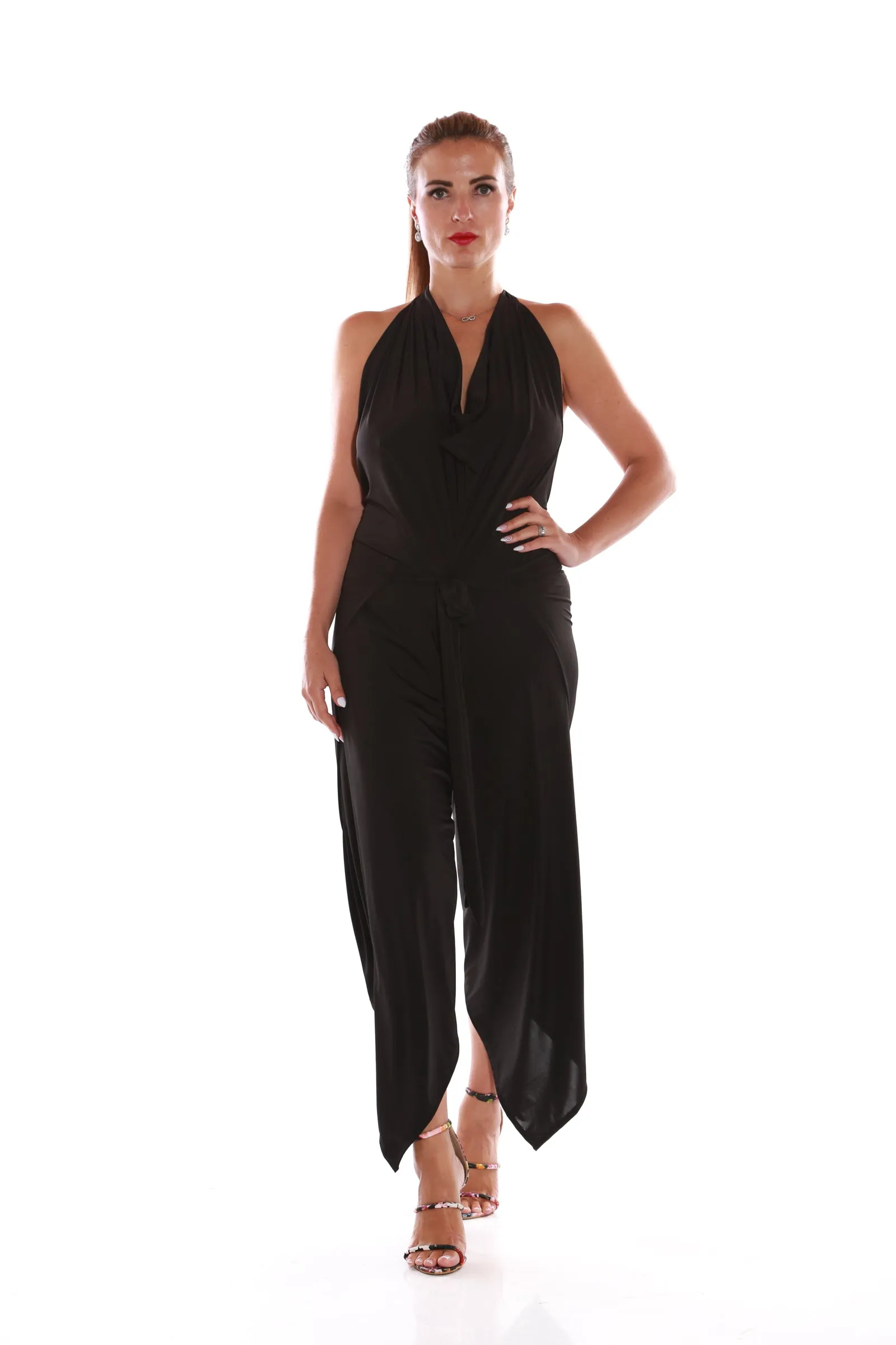 Happy Wrap Pants/Jumpsuit - Black