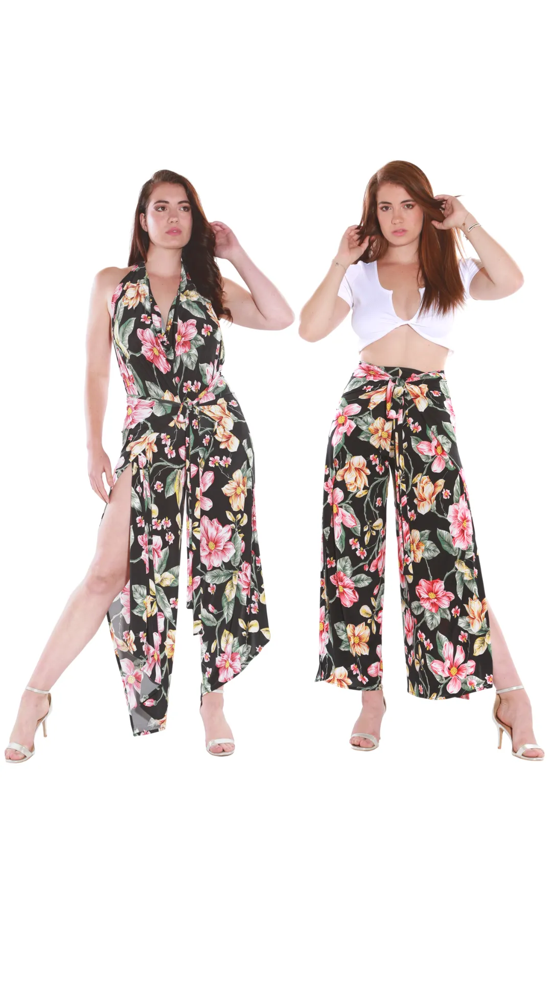 Happy Wrap Pants/Jumpsuit - lily black