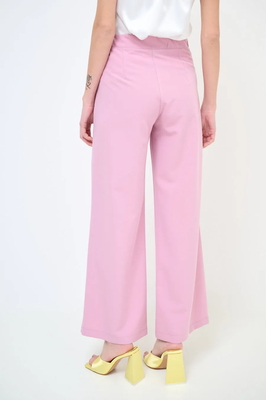 High-waisted wide leg flowy trousers wholesale