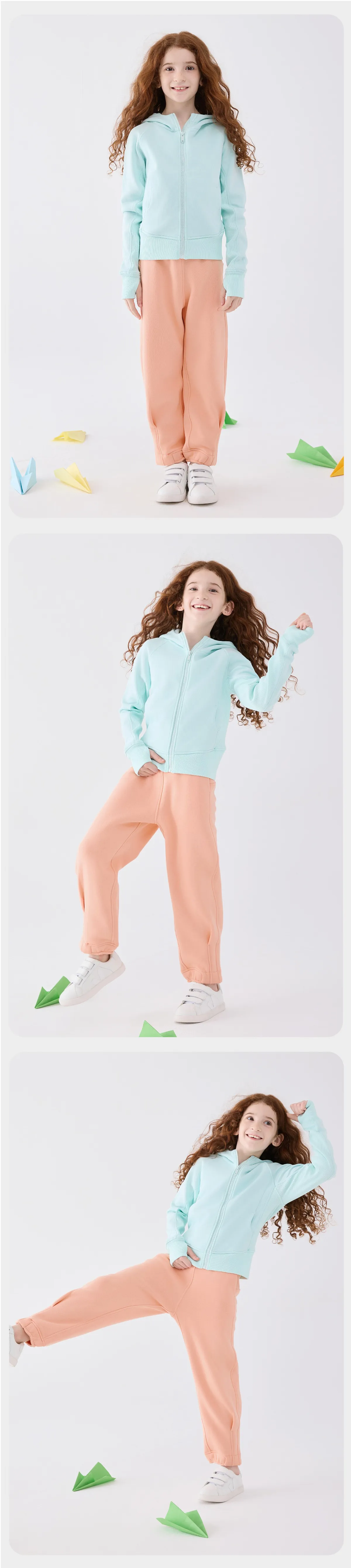 JollybeanKids Cozy Fleece Jogger Pants (120-170/5y-Adult)