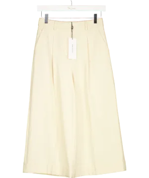 Karen Millen Cream Clean Utility Turn Up Short Trousers UK 6