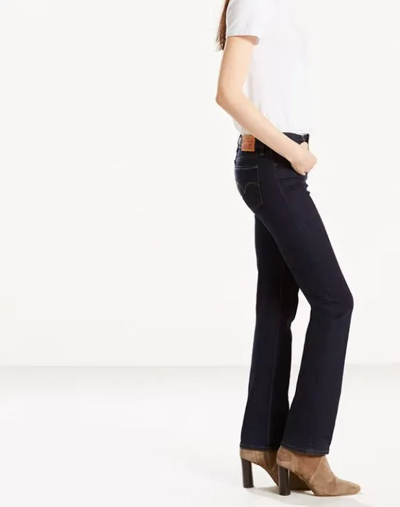 Levi's 714's Low Rise Straight Dark Denim Jeans