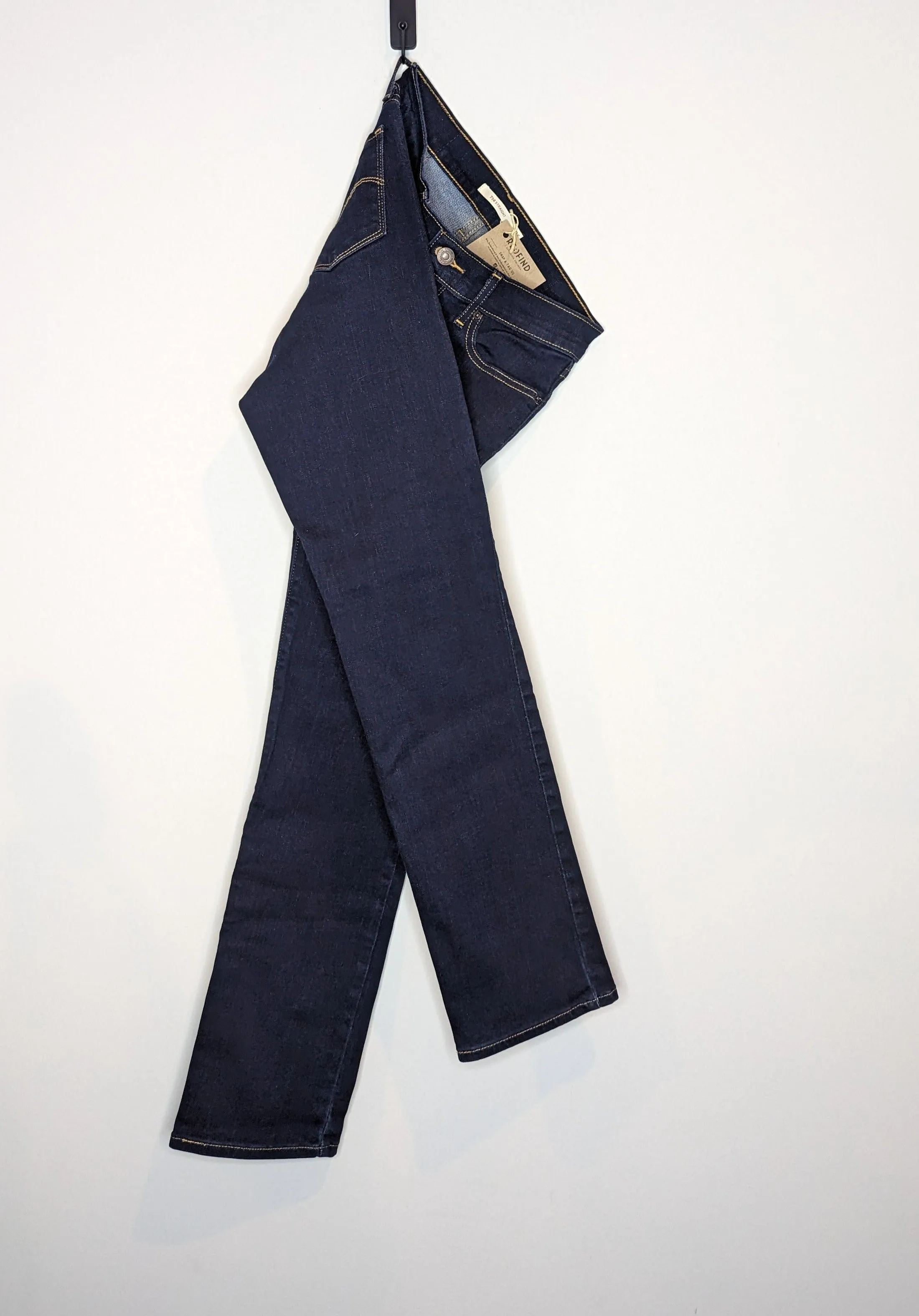 Levi's 714's Low Rise Straight Dark Denim Jeans