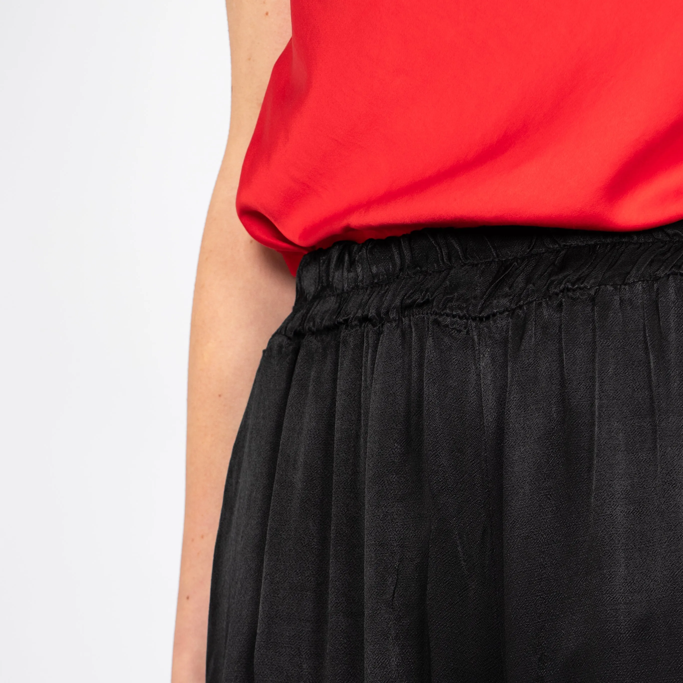 Lily Wide Leg Trousers - Black