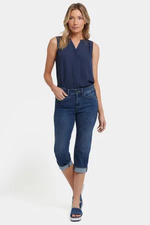Marilyn Straight Crop Jeans In Petite - Rio Rapids