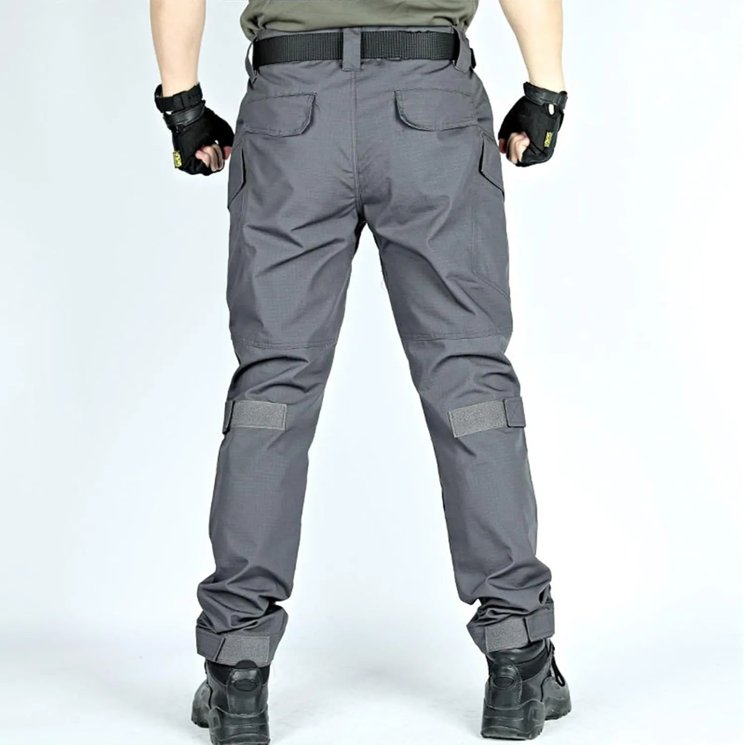 Men's Cargo Pants with Double-Layered Knees Heavy Duty Work Pants Water Resistant Relaxed Fit Hiking Pants