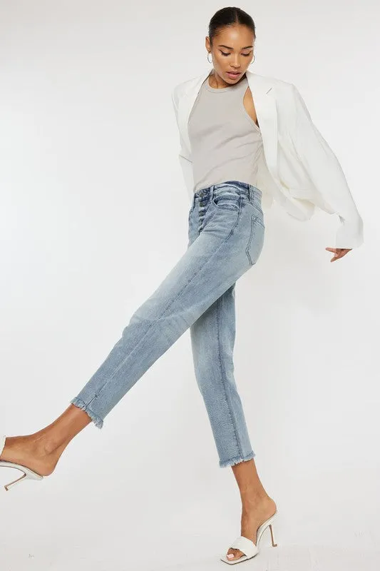 Monroe High Rise Straight Fit Jeans