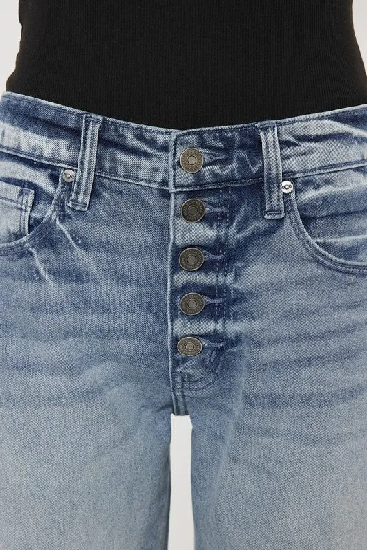 Monroe High Rise Straight Fit Jeans