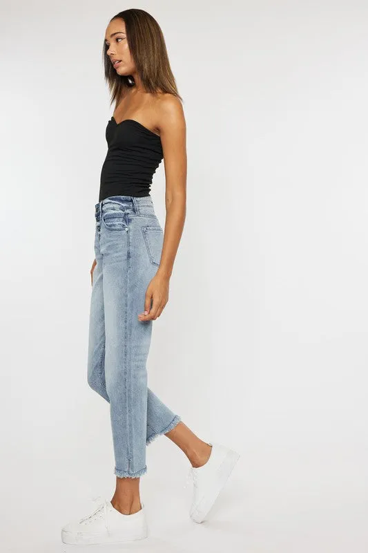 Monroe High Rise Straight Fit Jeans