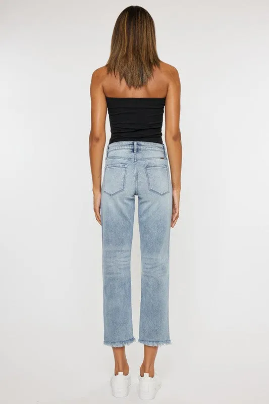 Monroe High Rise Straight Fit Jeans