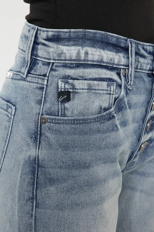 Monroe High Rise Straight Fit Jeans