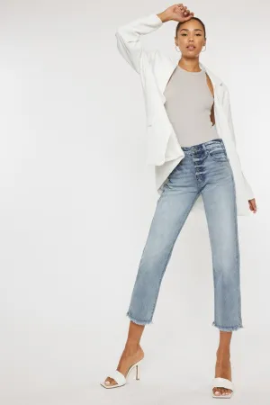 Monroe High Rise Straight Fit Jeans