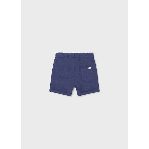 Navy Blue Cotton Shorts