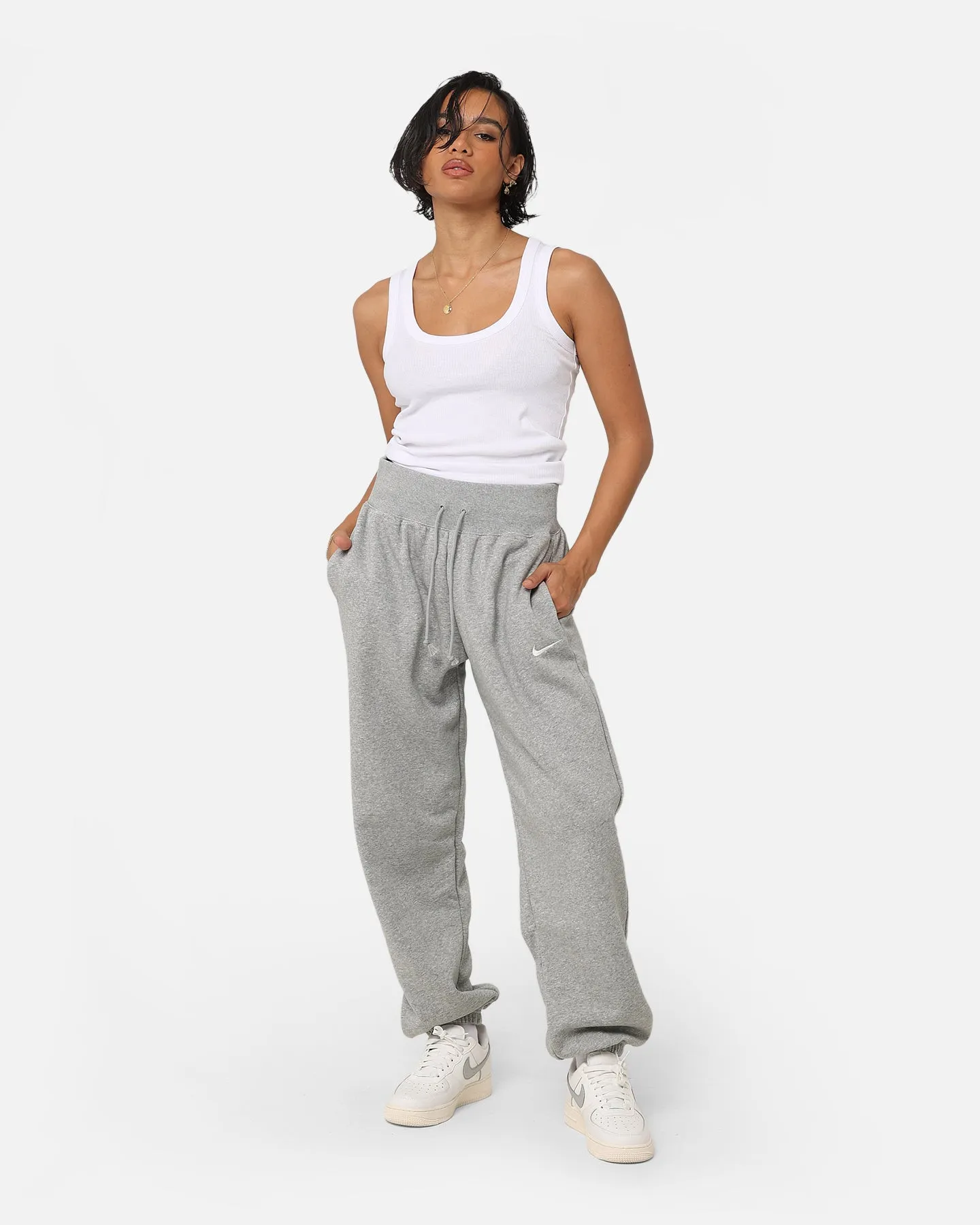 Nike Women's Nike Sportswear Phoenix Fleece High-Waisted Oversized Pants Dark Grey Heather