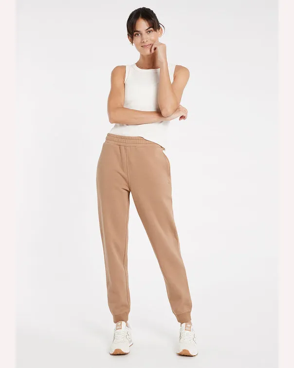 Nimble Forever Fleece Track Pant - Almond