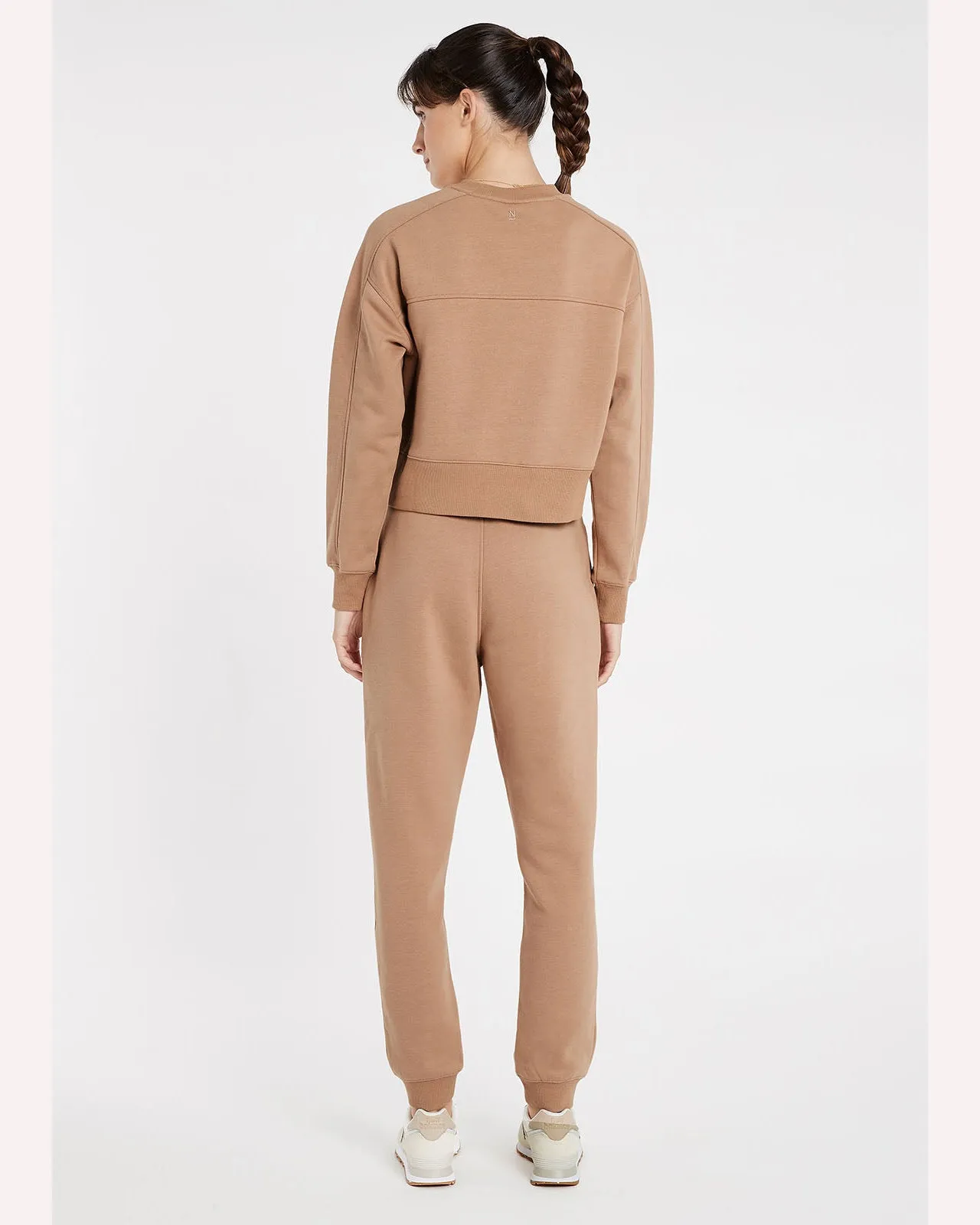 Nimble Forever Fleece Track Pant - Almond