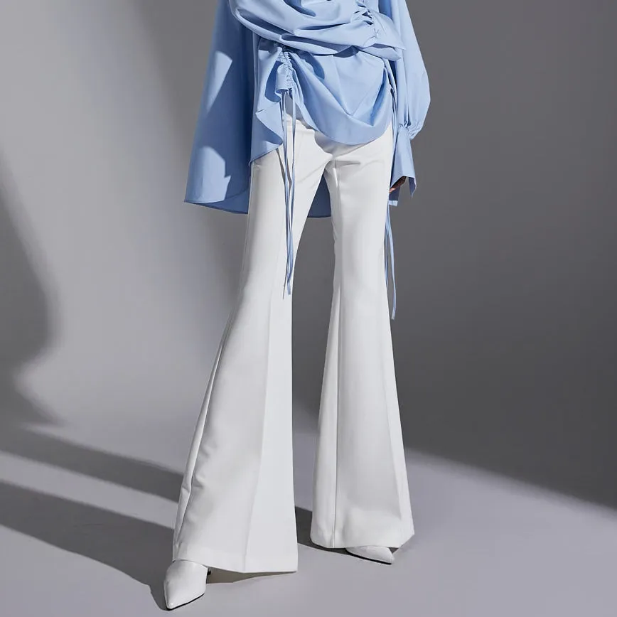 P9058  High-Waist Flared Slacks