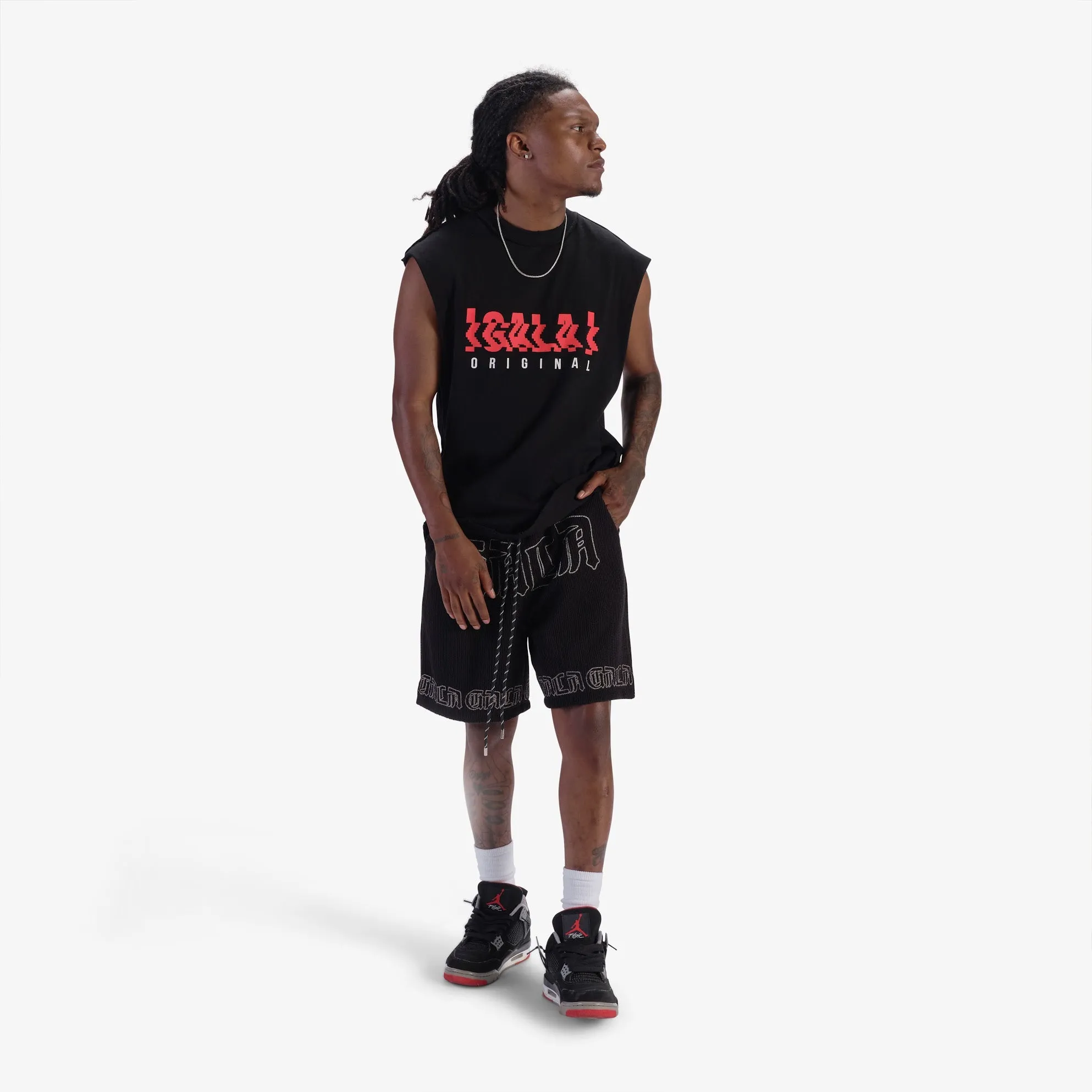 "Olaf" Knitted Shorts (black)