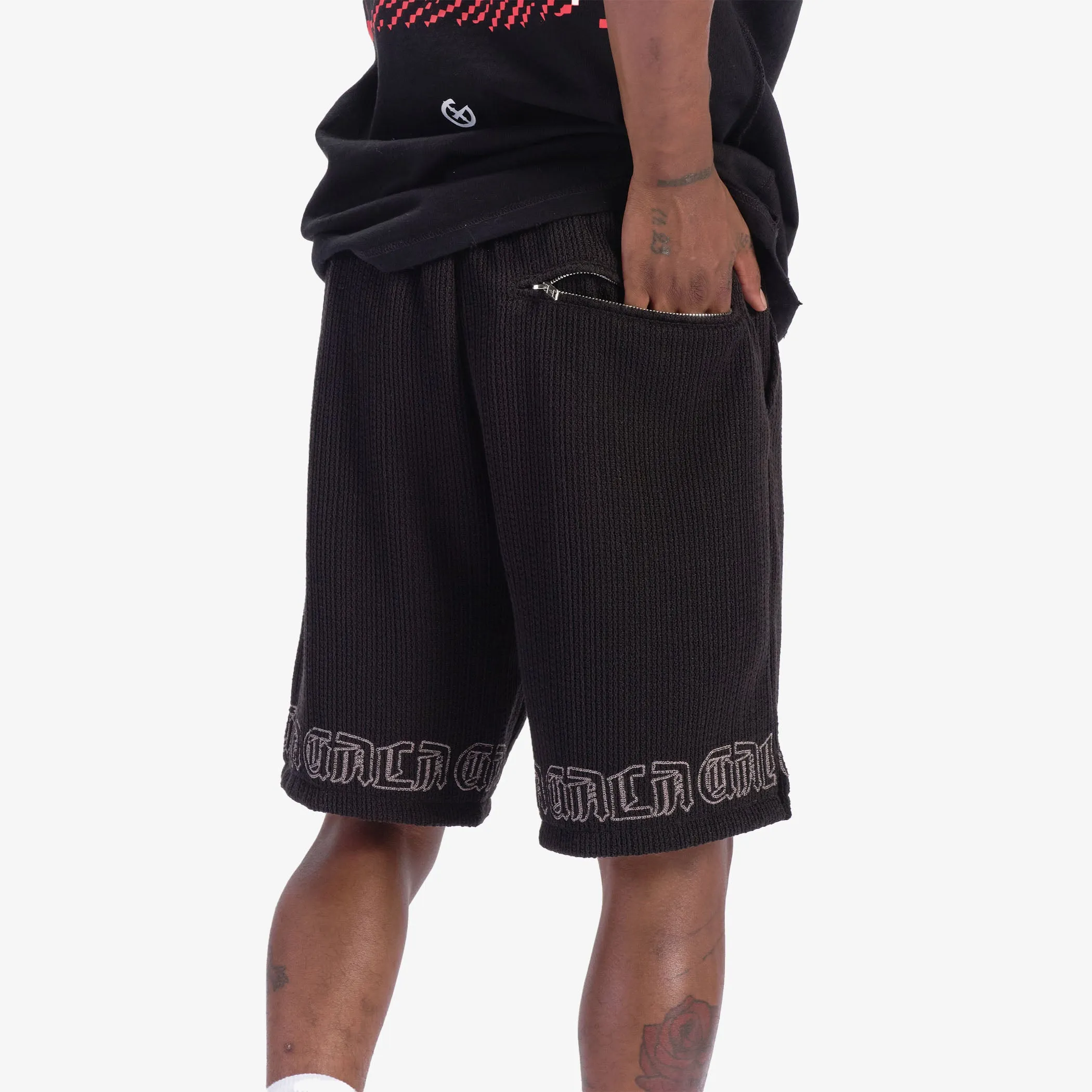 "Olaf" Knitted Shorts (black)