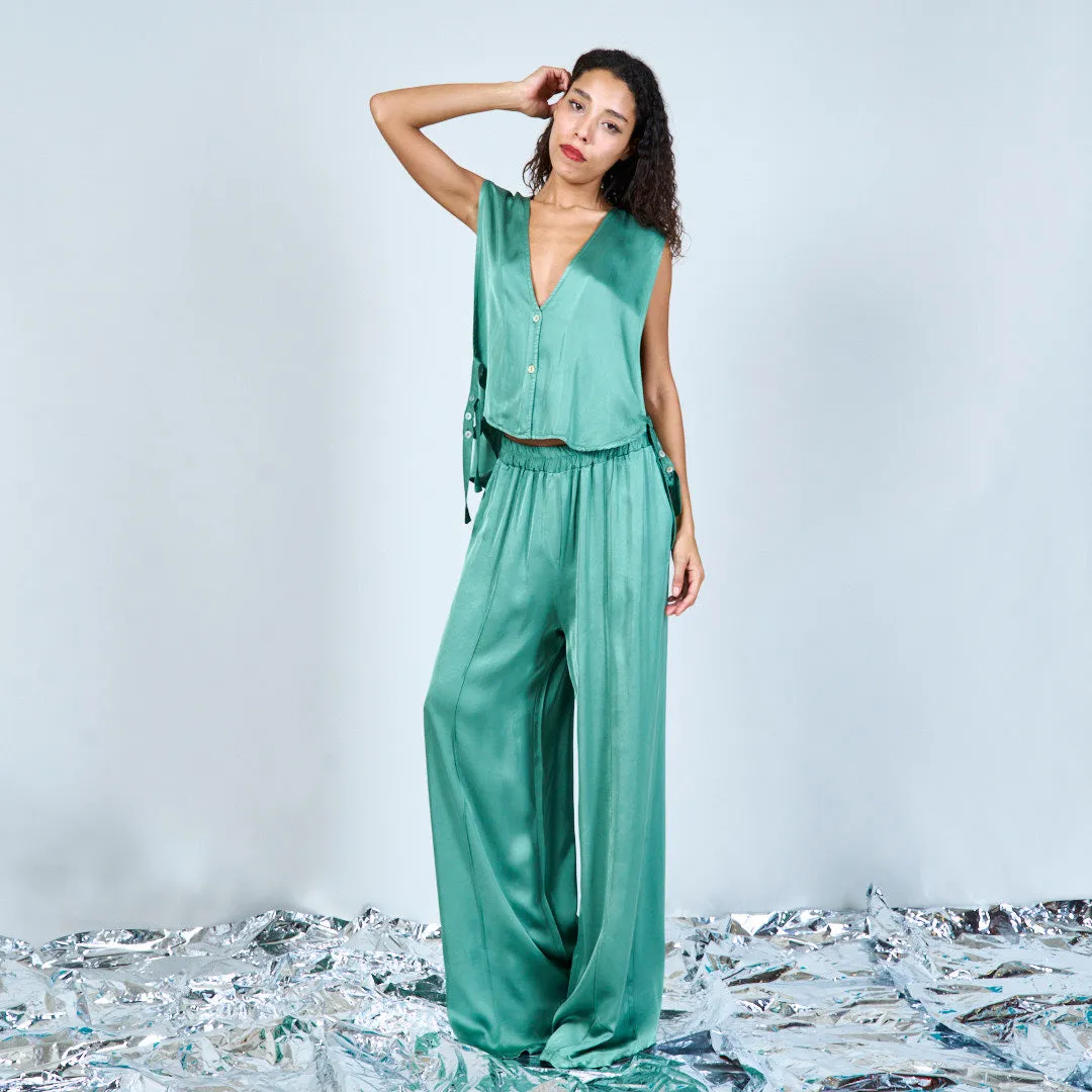 Relaxed wide-leg trousers wholesale