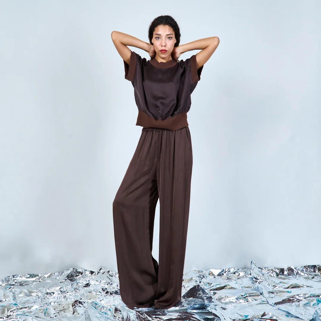 Relaxed wide-leg trousers wholesale
