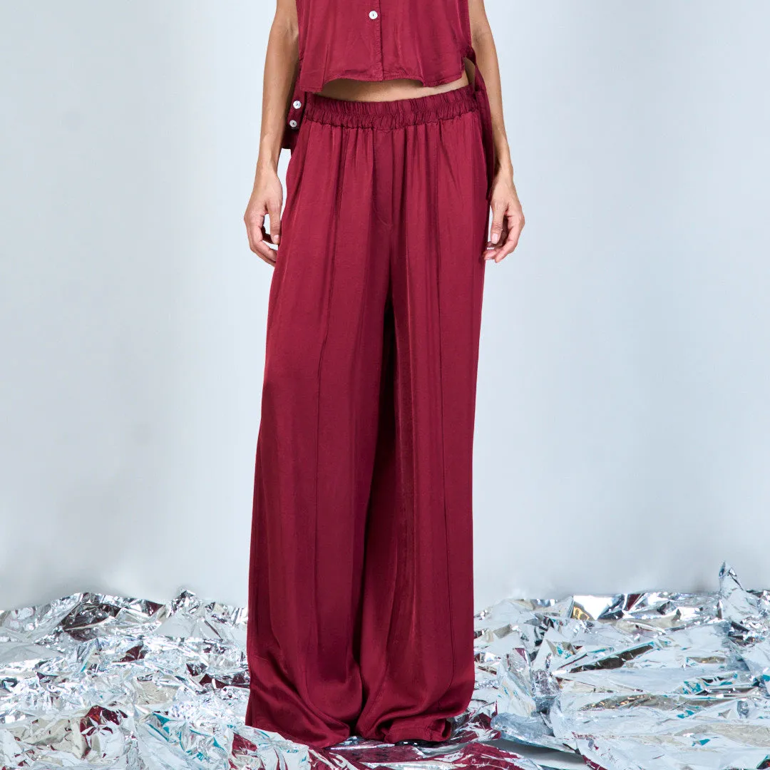 Relaxed wide-leg trousers wholesale