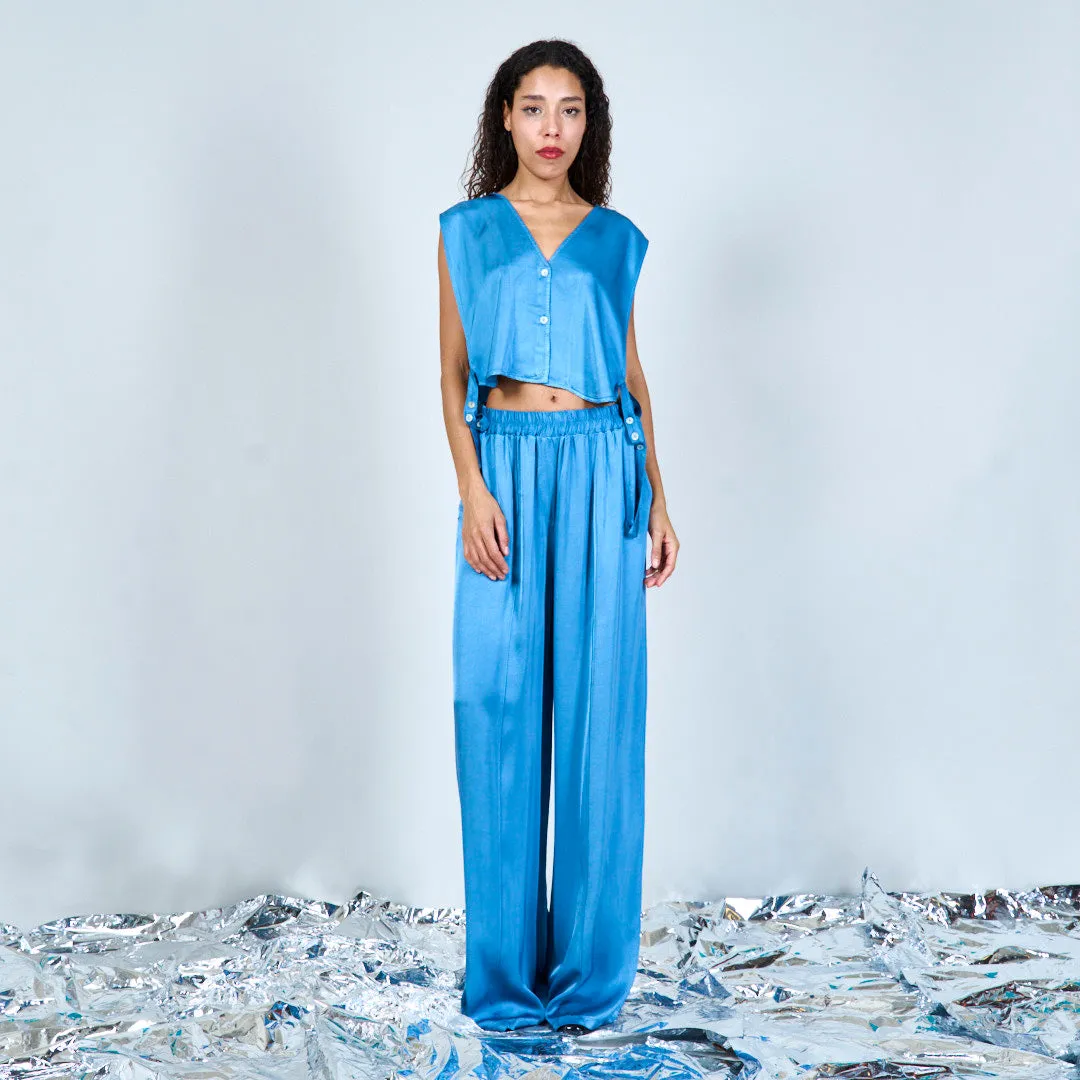 Relaxed wide-leg trousers wholesale