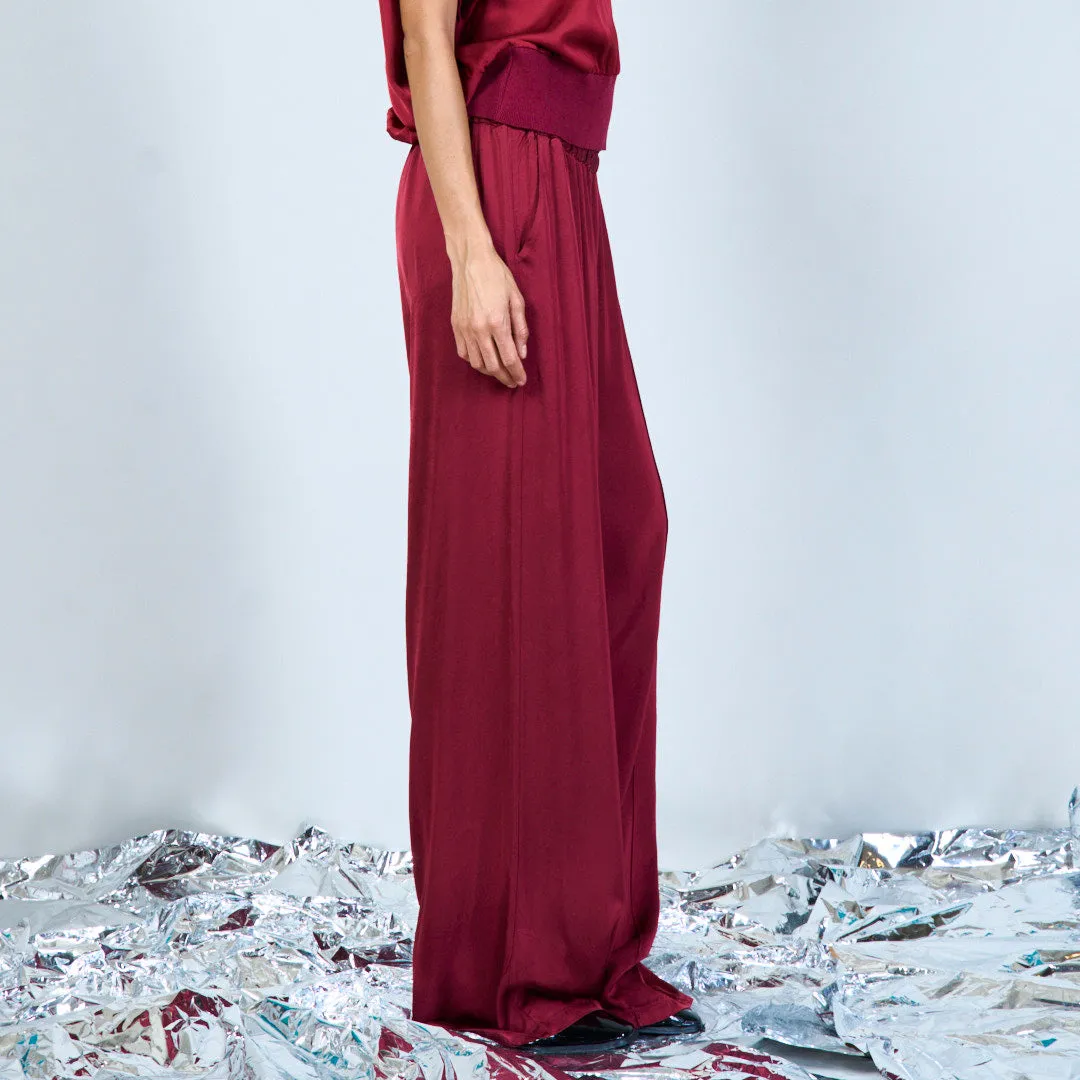 Relaxed wide-leg trousers wholesale