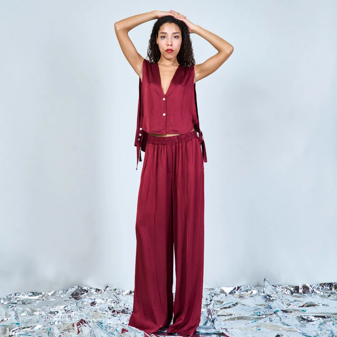 Relaxed wide-leg trousers wholesale
