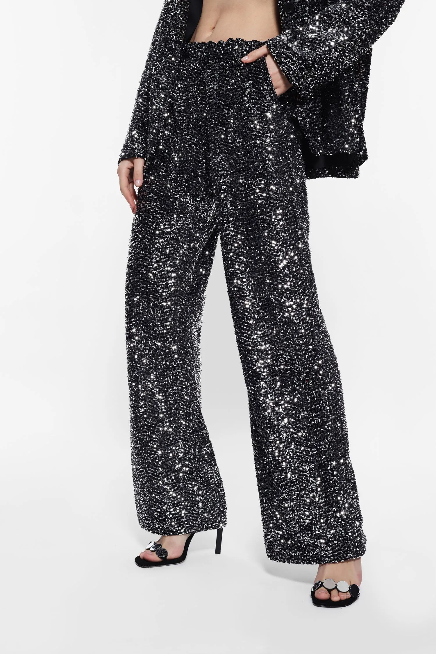 Sequin Flared trousers