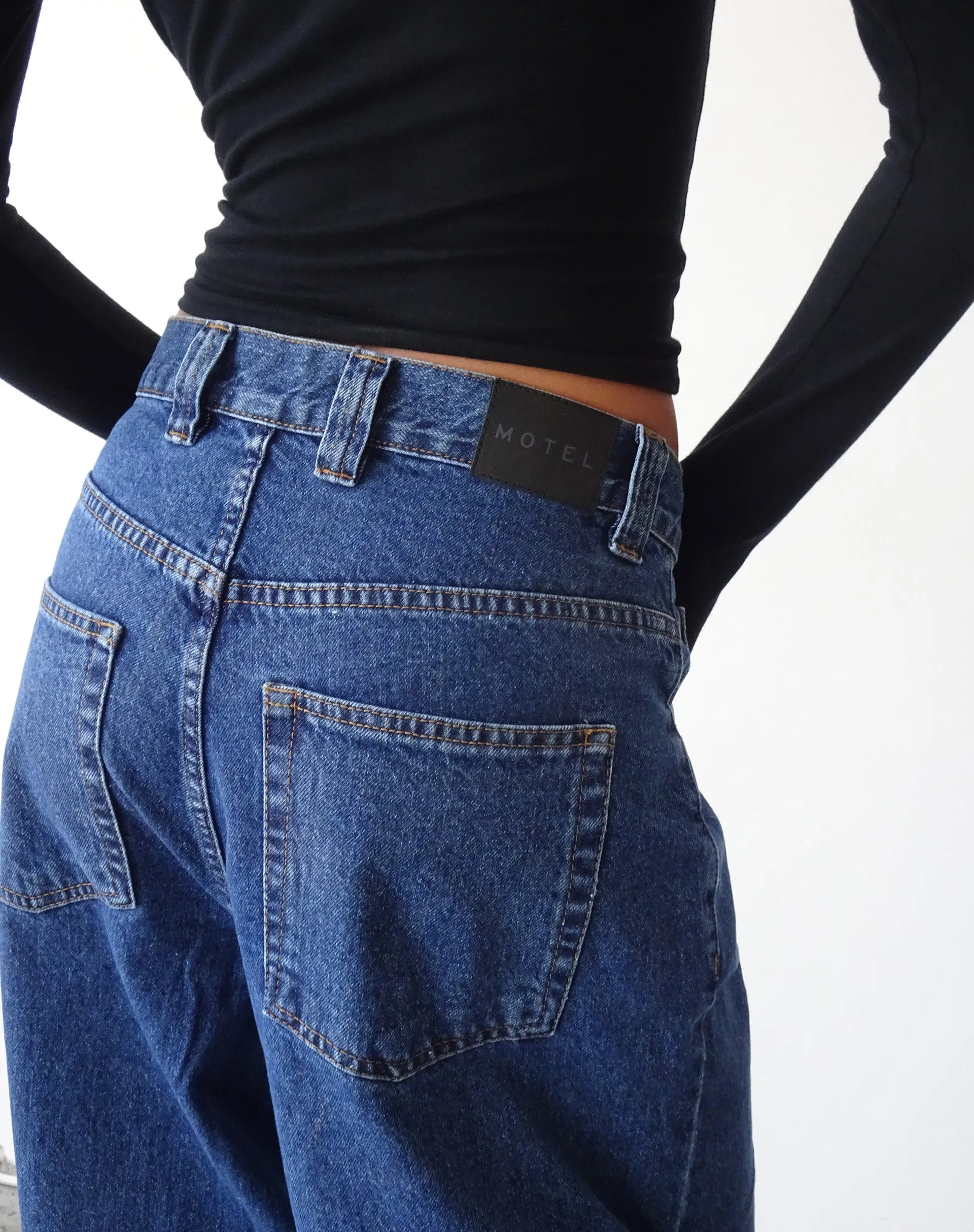 Skater Low Rise Jean in Core Blue Stone