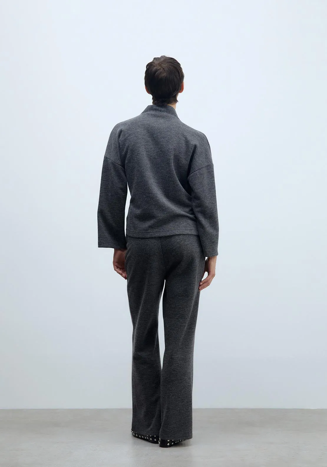 Soft-touch trousers - Grey Acid