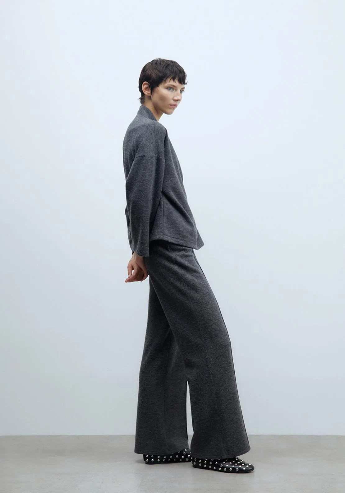 Soft-touch trousers - Grey Acid